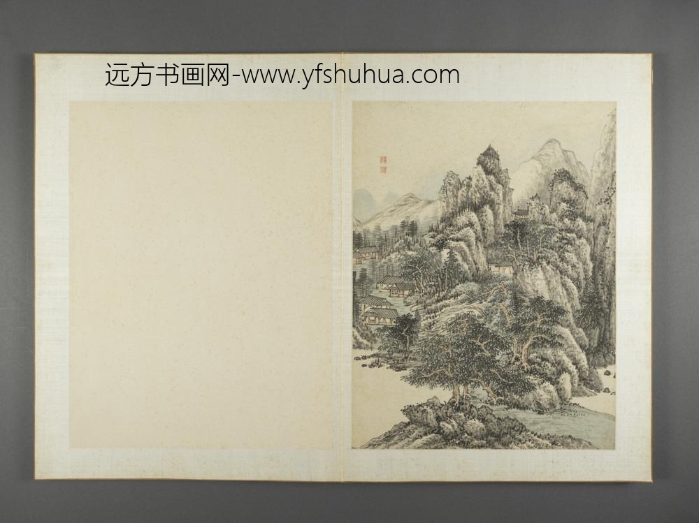 清-薛宣山水图册-