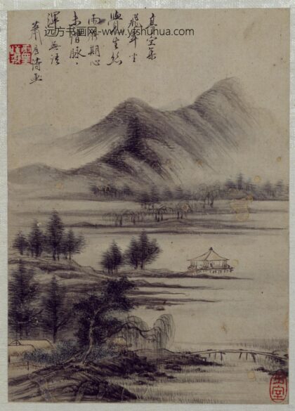 清 诸家山水册页 王敬花卉页.jpg