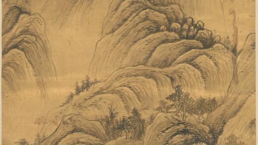 清 谢国章山水轴.jpg