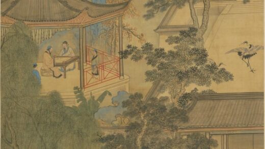清 谢彬淮淝奏捷图轴.jpg