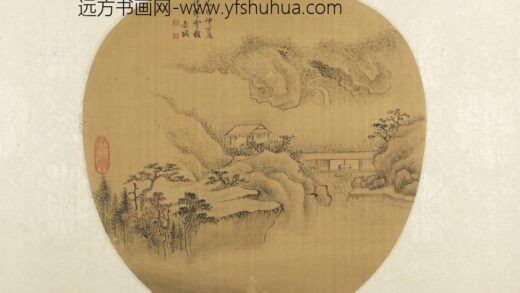 清 赤城山水纨扇页.jpg
