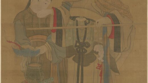 清 赵试庸仕女秤古图轴.jpg