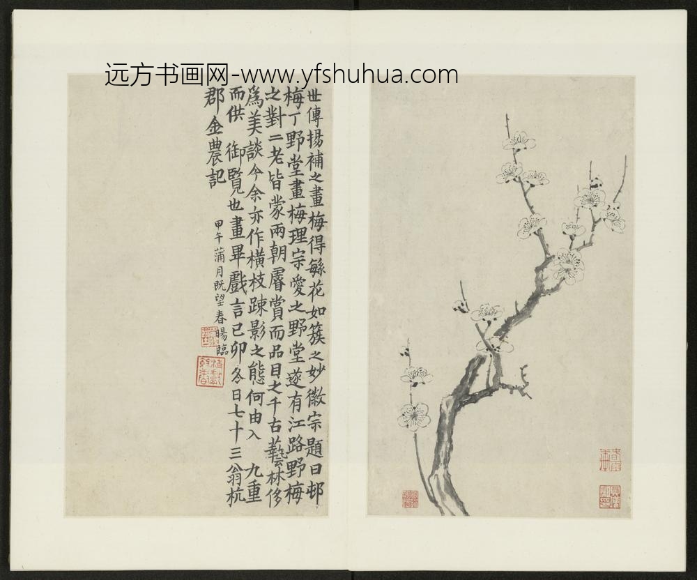 清-金俊明梅花图册-