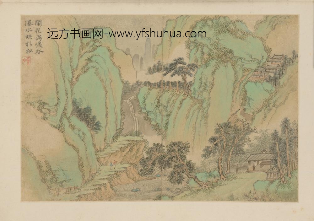 清-金学坚山水图册-
