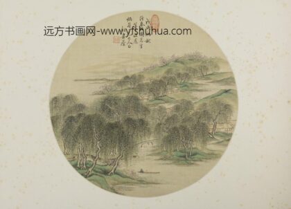 清 钮嘉荫春山纨扇页.jpg
