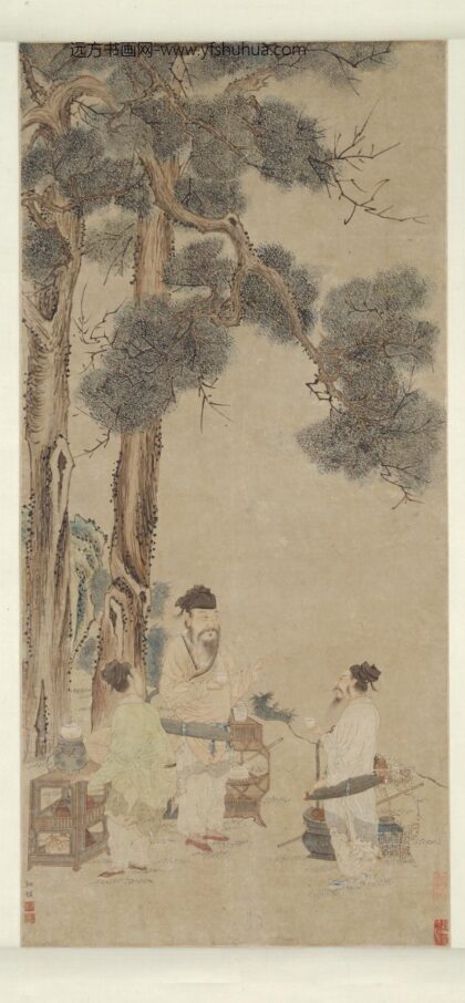 清 钮枢柏荫试茶轴.jpg