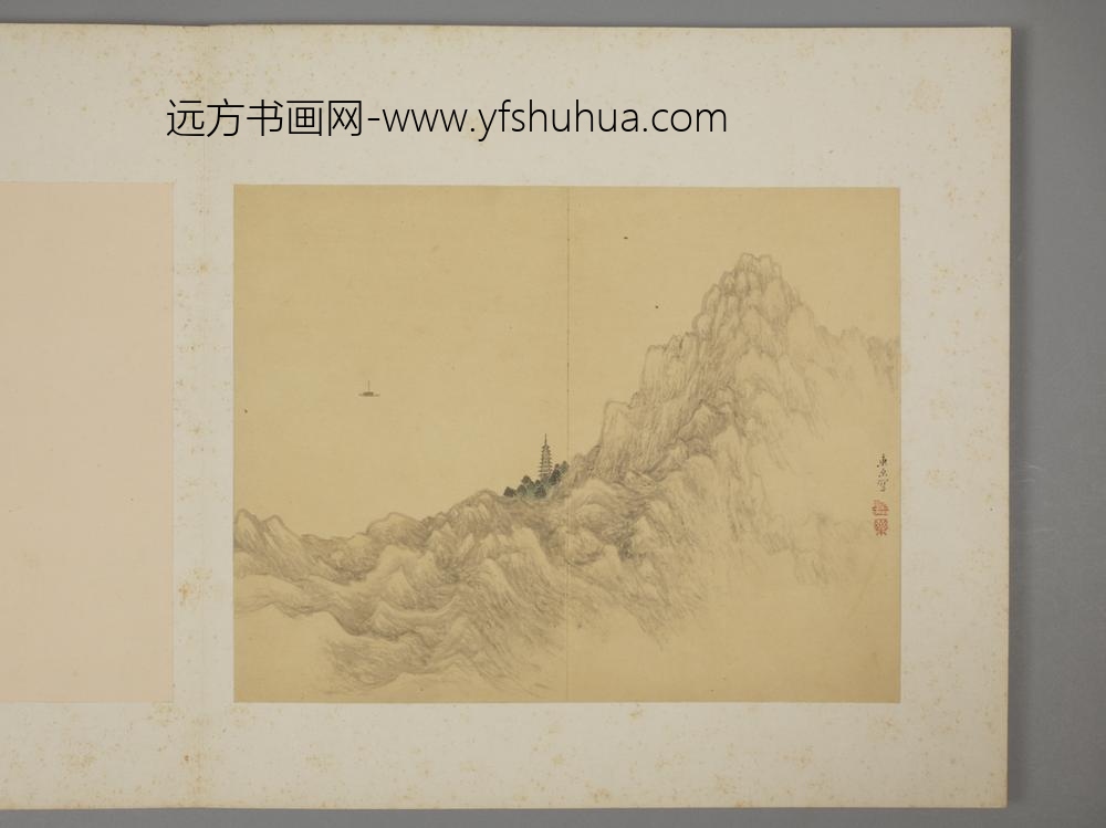 清-陈嘉乐山水册-