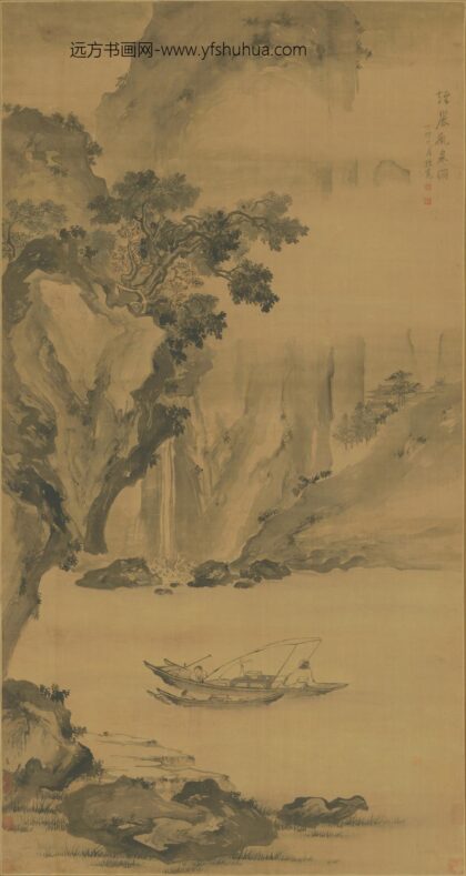 清 陈宽烟麓观泉图轴.jpg