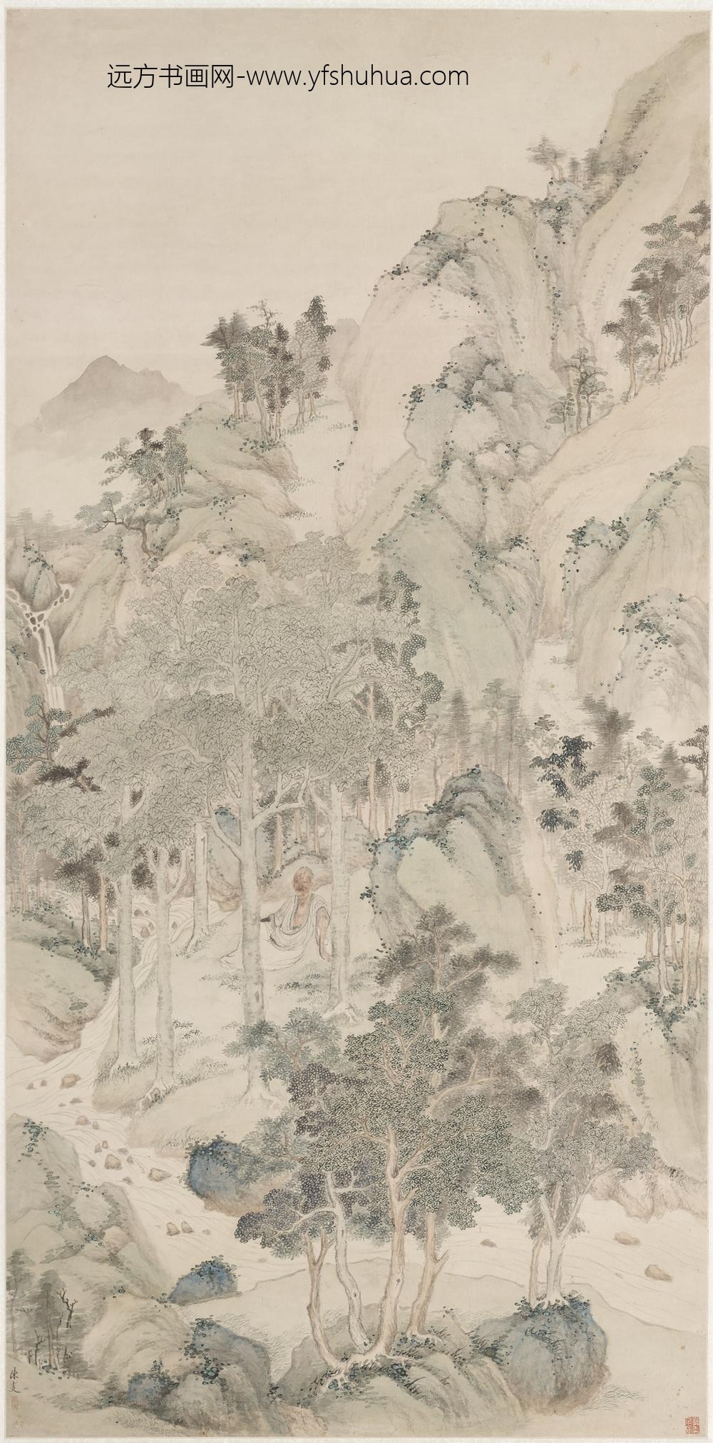 清-陈敷桐荫清咏轴