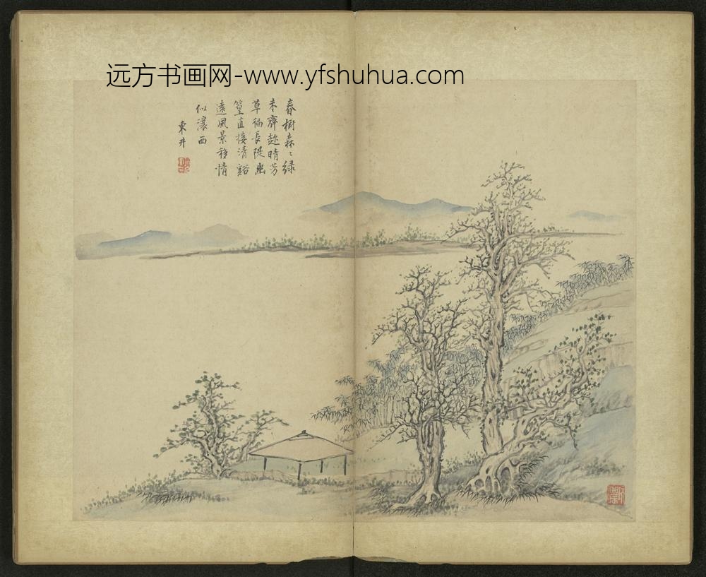 清-项奎山水册-