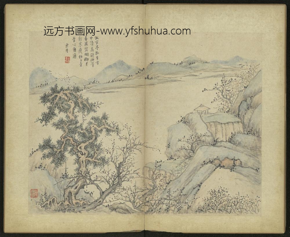 清-项奎山水册-