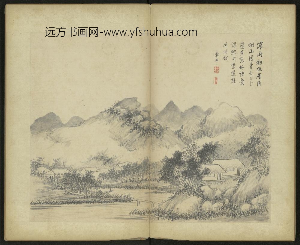 清-项奎山水册-