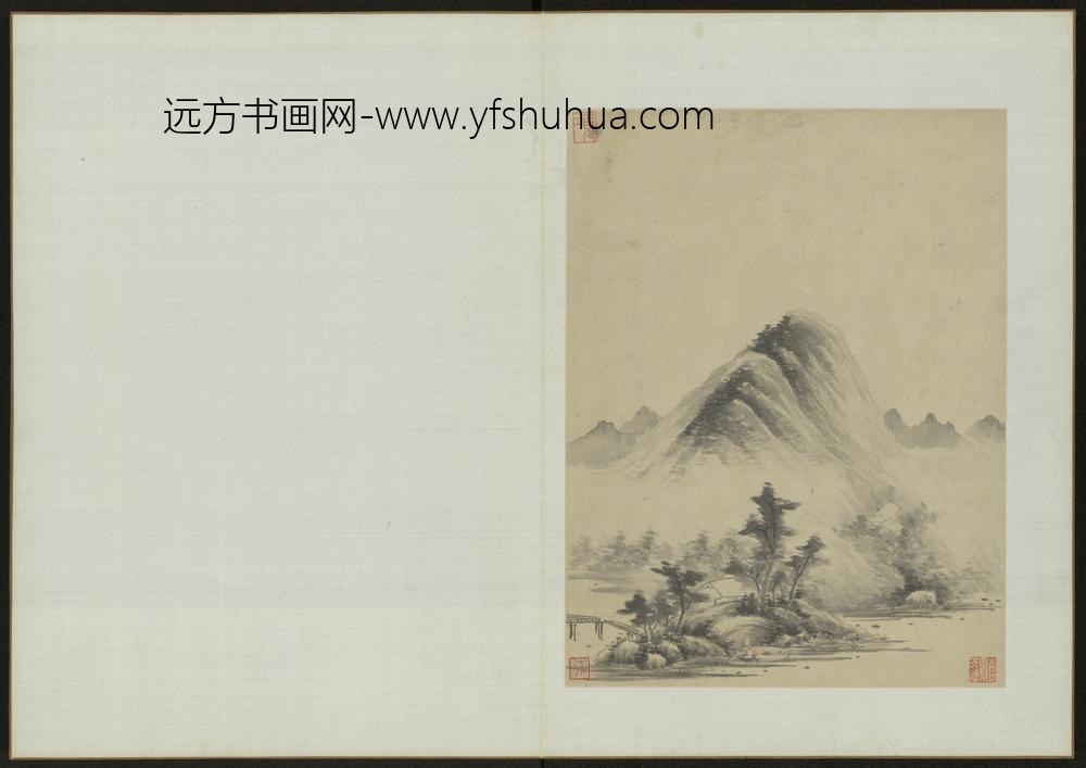 清-项奎山水图册-