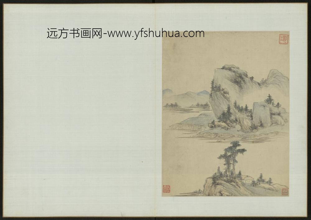 清-项奎山水图册-