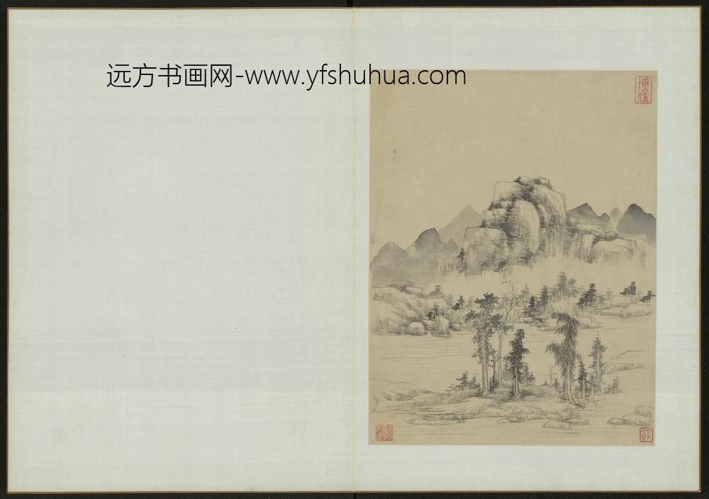 清-项奎山水图册-