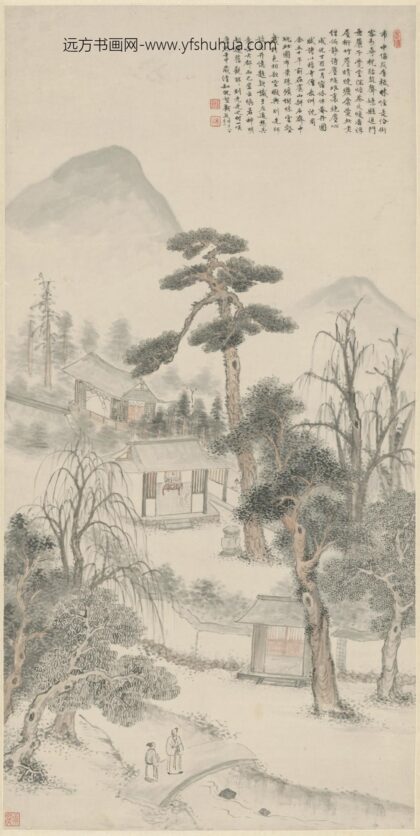 清 顾殷临沈休休庵轴.jpg