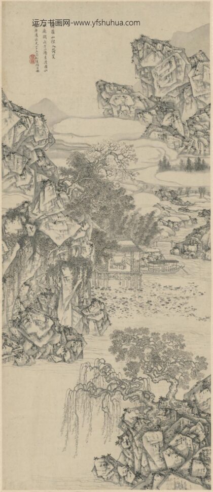 清 顾符稹荷亭消夏图轴.jpg