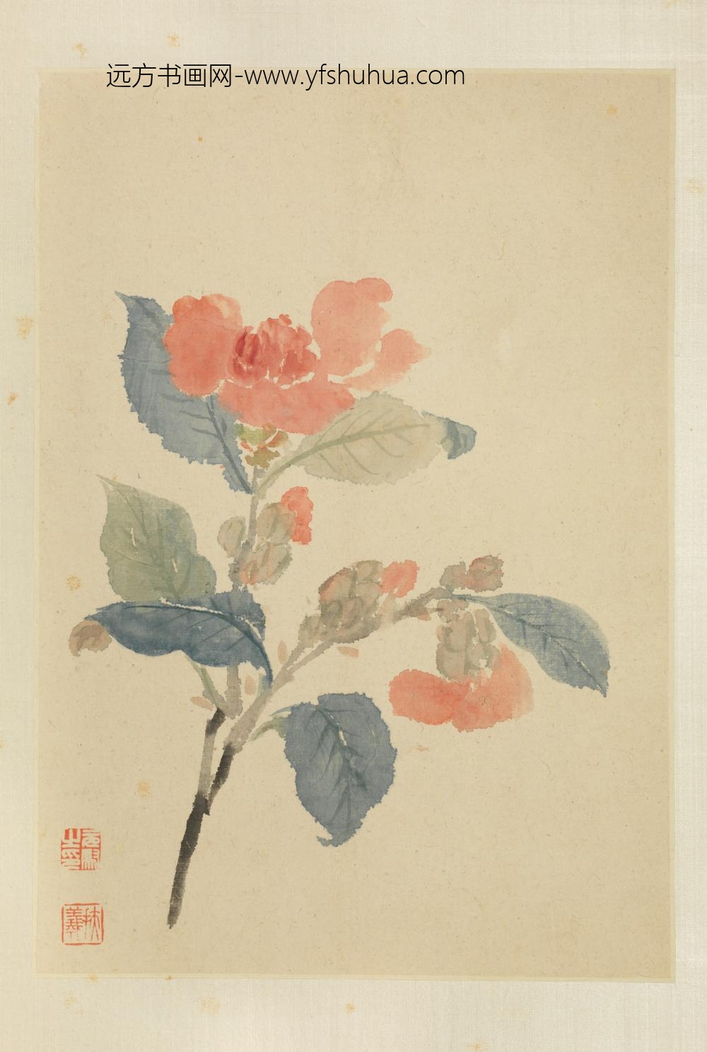 清-马元驭花鸟册-