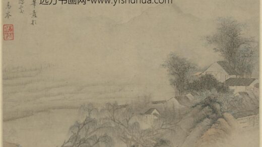 清 高岑山水册装图轴.jpg