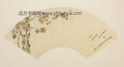 清 高泽寰梅花扇.jpg