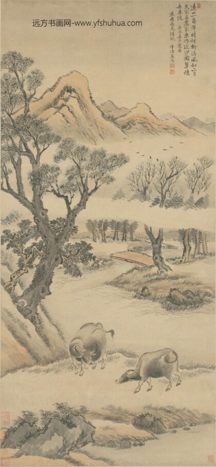 清 鱼俊牧牛图轴.jpg