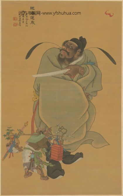 清 黄应湛送岁迎春轴.jpg