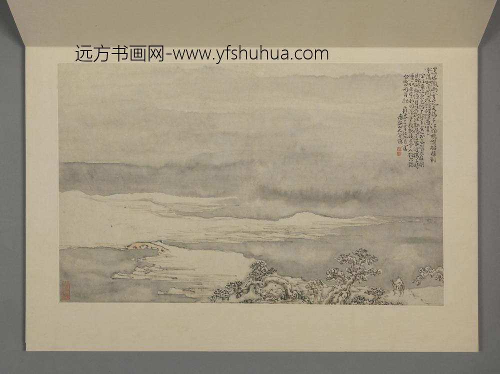 清-黄慎山水人物图册-