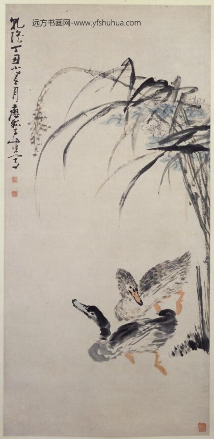 清 黄慎芦鸭图轴.jpg