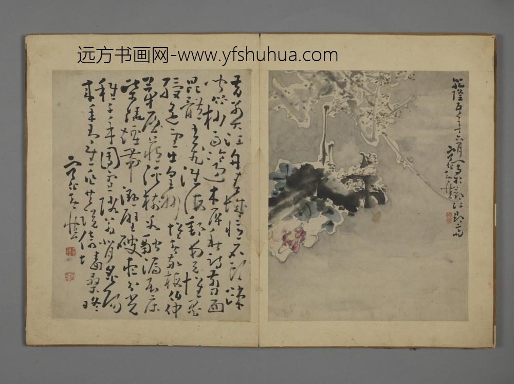 清-黄慎花卉图册-