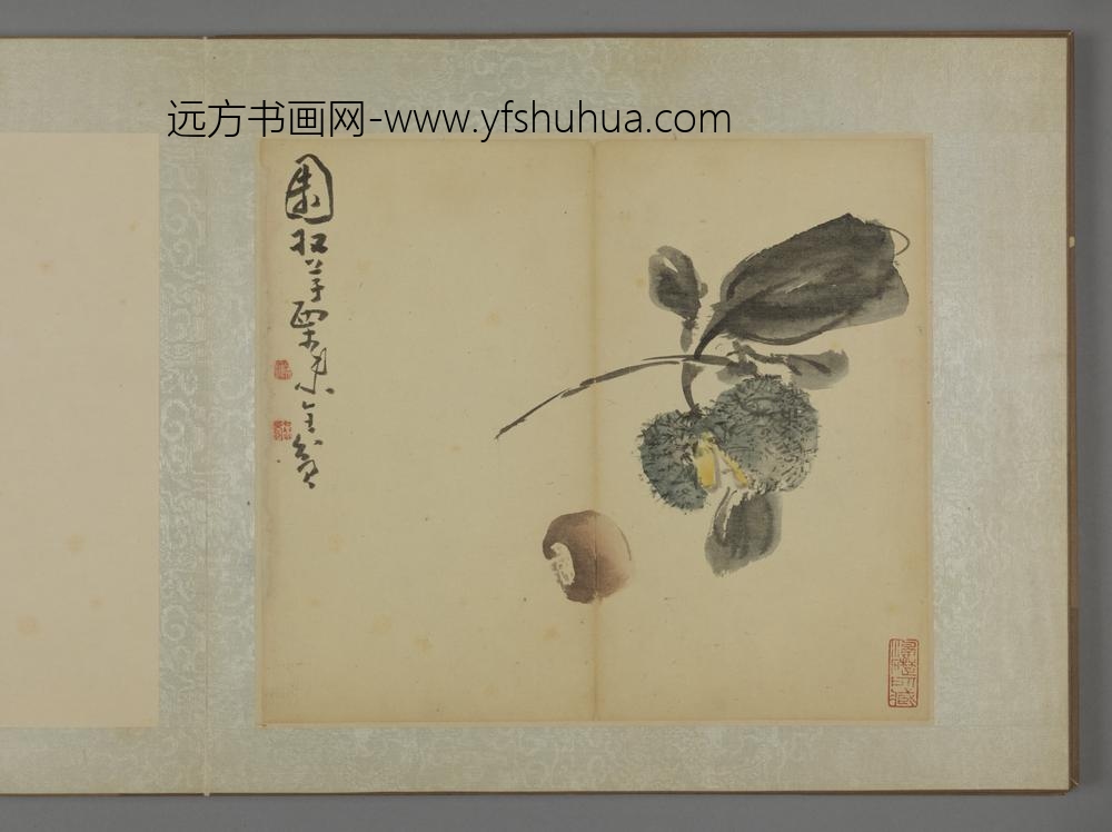 清-黄慎蔬果图册-