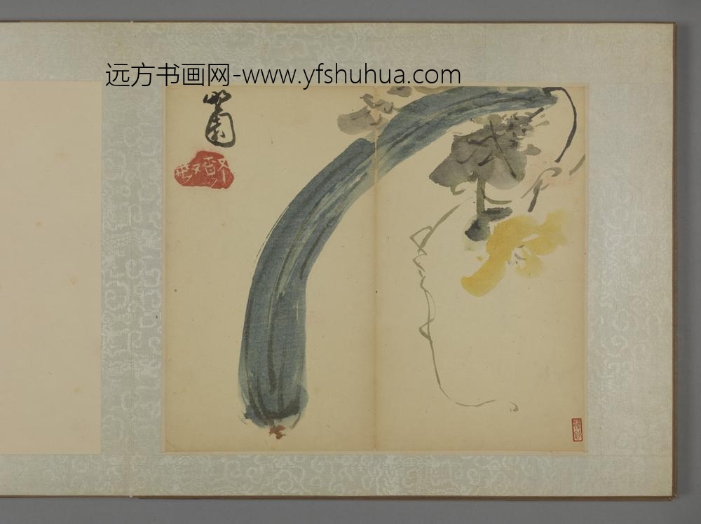 清-黄慎蔬果图册-