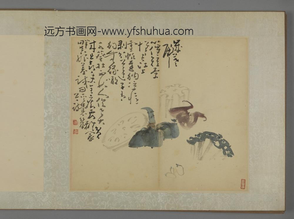 清-黄慎蔬果图册-