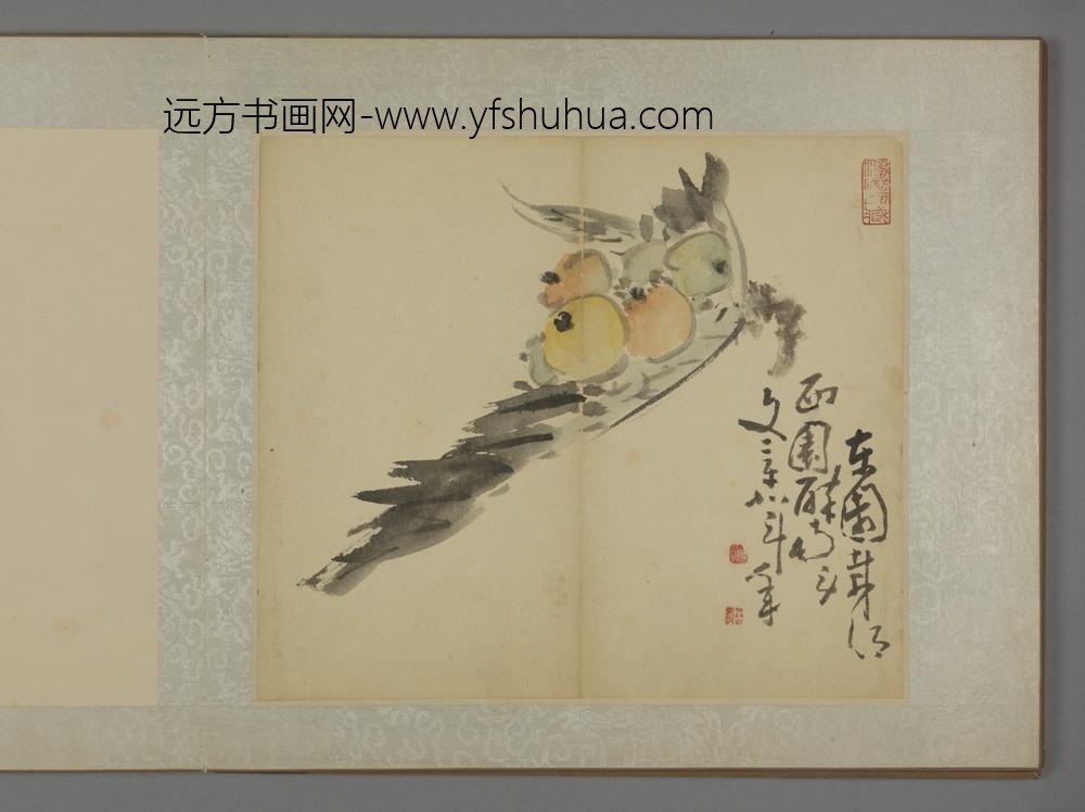 清-黄慎蔬果图册-