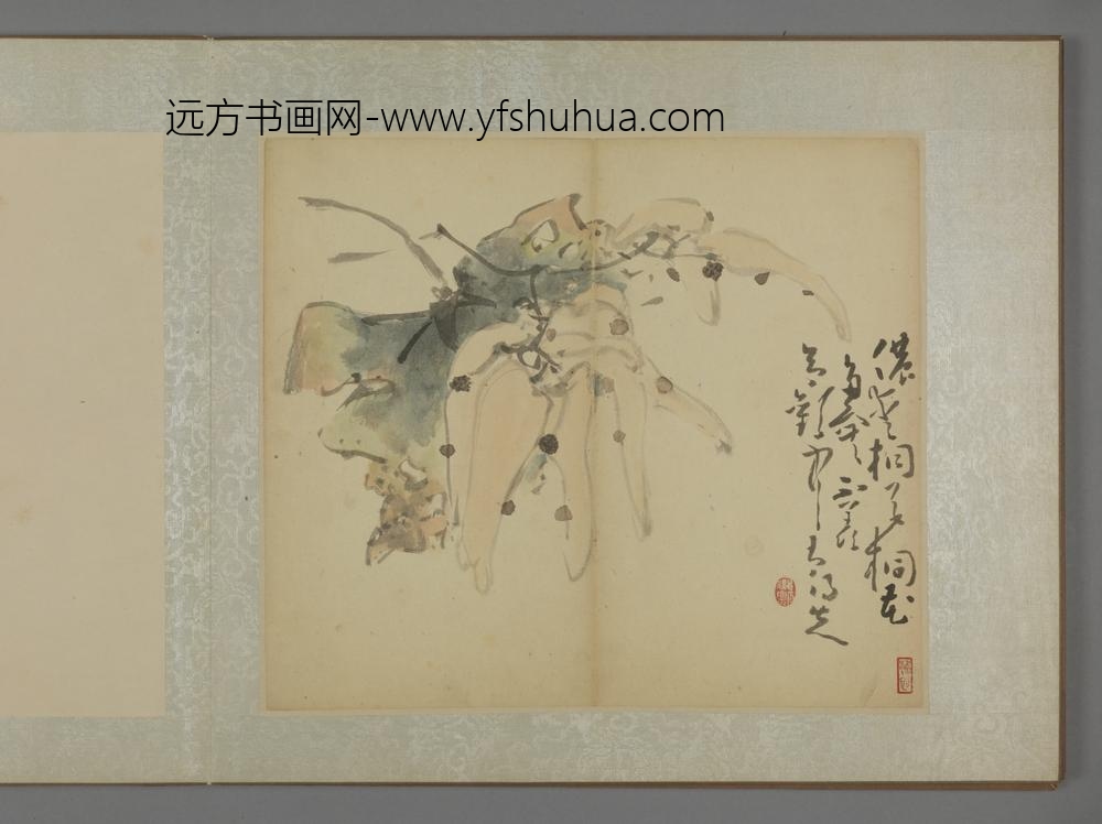清-黄慎蔬果图册-