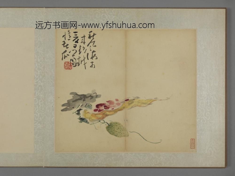 清-黄慎蔬果图册-