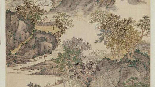 清 黄钺山溪放棹图轴.jpg