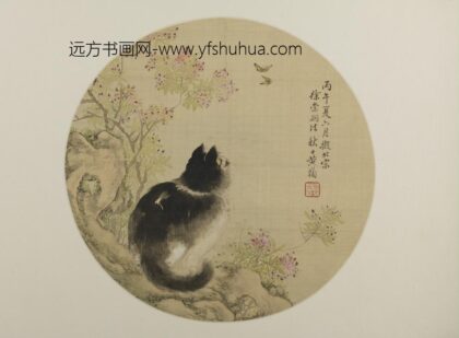 清 黄鞠猫蝶纨扇页.jpg