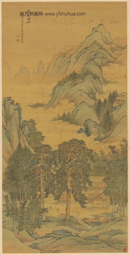 清 黄鼎岳麓松门轴.jpg