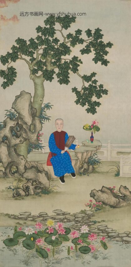清人画奕詝便装行乐图轴.jpg