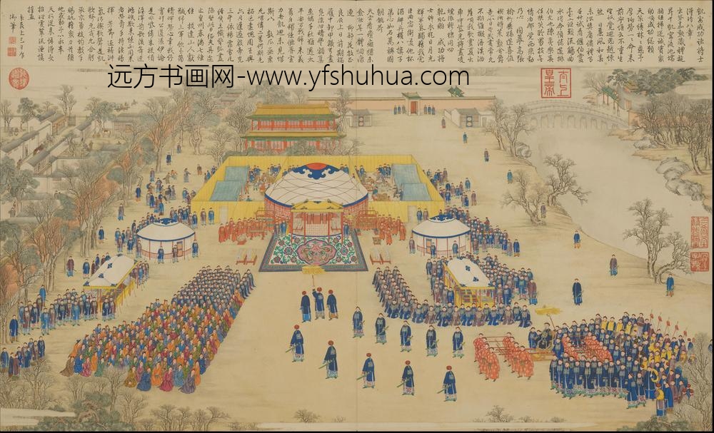 清人画平定伊犁回部战图册-()