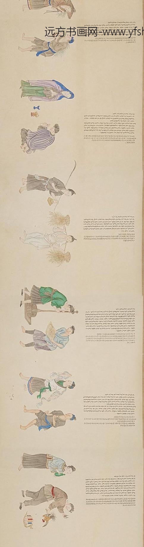 清人画职贡图卷_