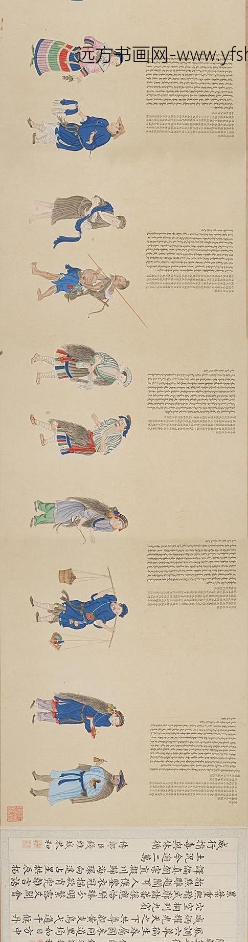 清人画职贡图卷_
