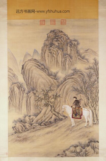 清代人画弘历射兔图轴.jpg