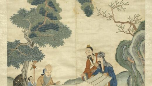 清无名氏绣三星图轴.jpg