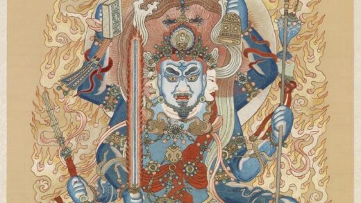 清绣线佛像（八）明王轴.jpg