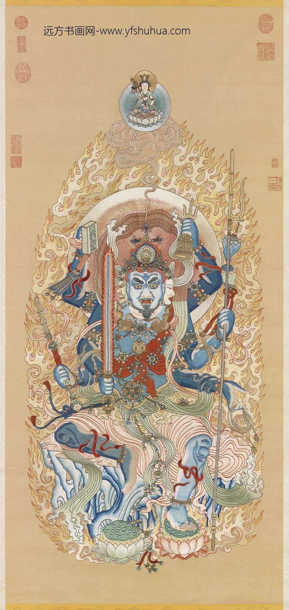 清绣线佛像（八）明王轴