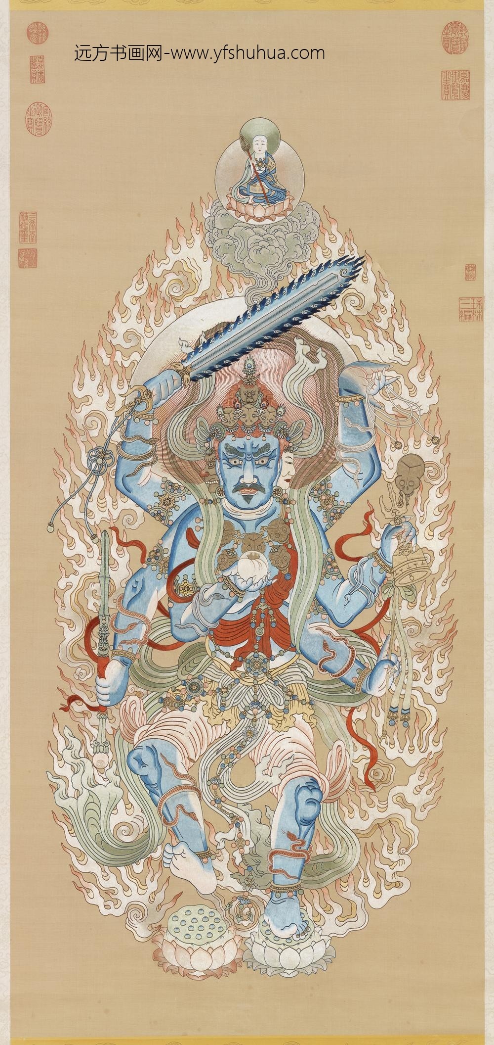 清绣线佛像（四）明王轴