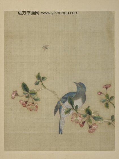 清绣绘花鸟册 海棠翠羽.jpg
