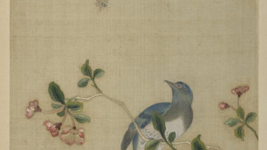 清绣绘花鸟册 海棠翠羽.jpg
