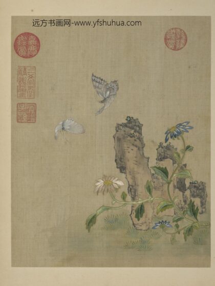 清绣绘花鸟册 菊花飞蝶.jpg